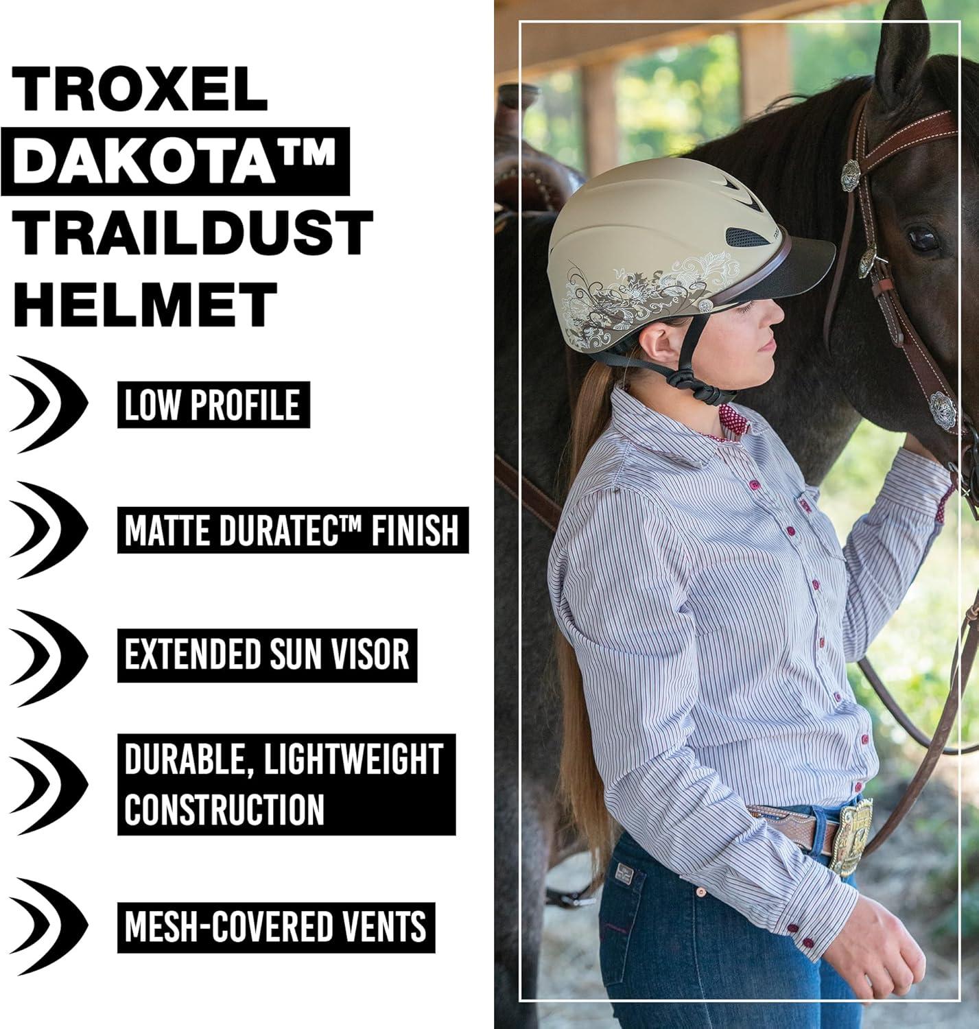imageTroxel Black Duratec Dakota HelmetTraildust