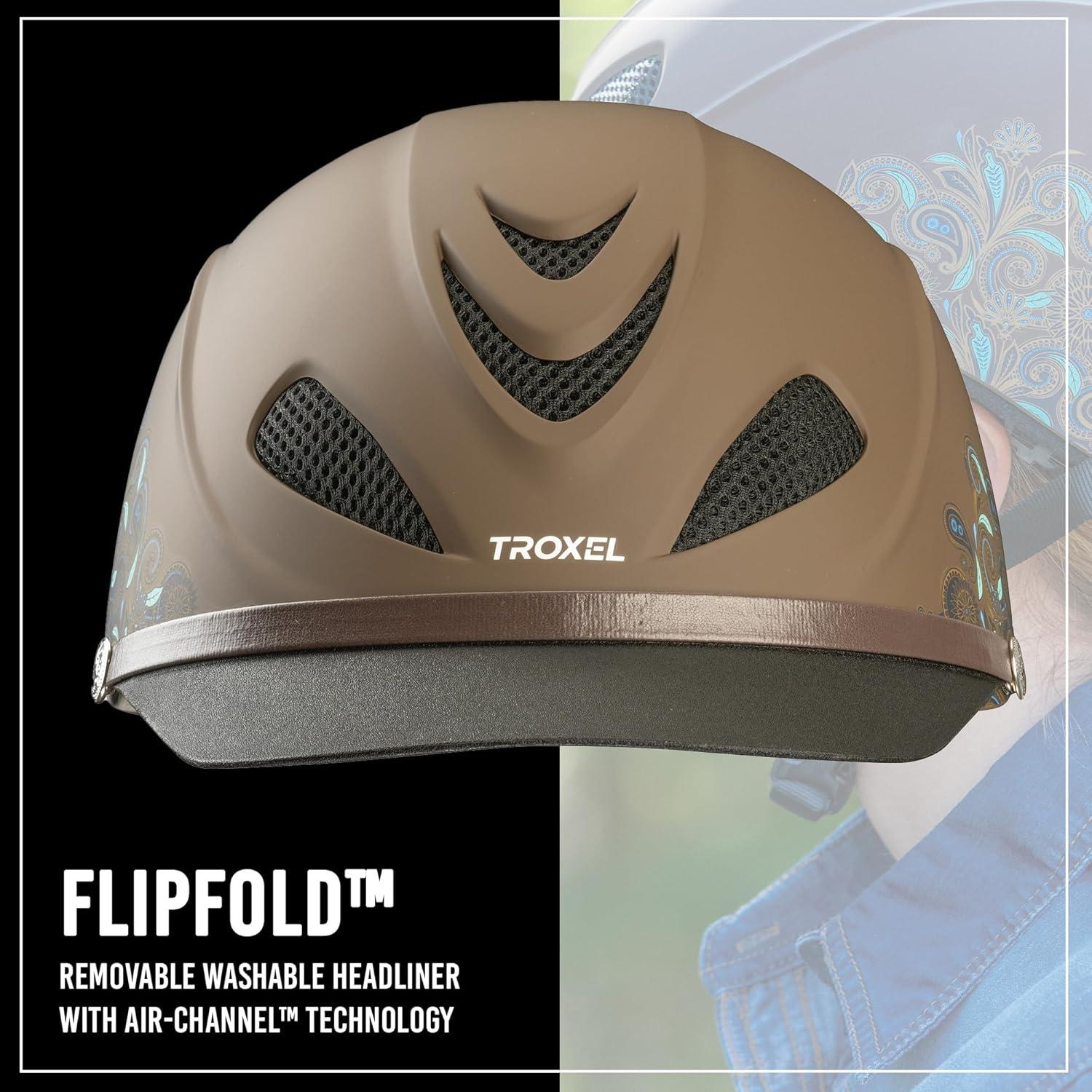 imageTroxel Black Duratec Dakota HelmetTurquoise Paisley