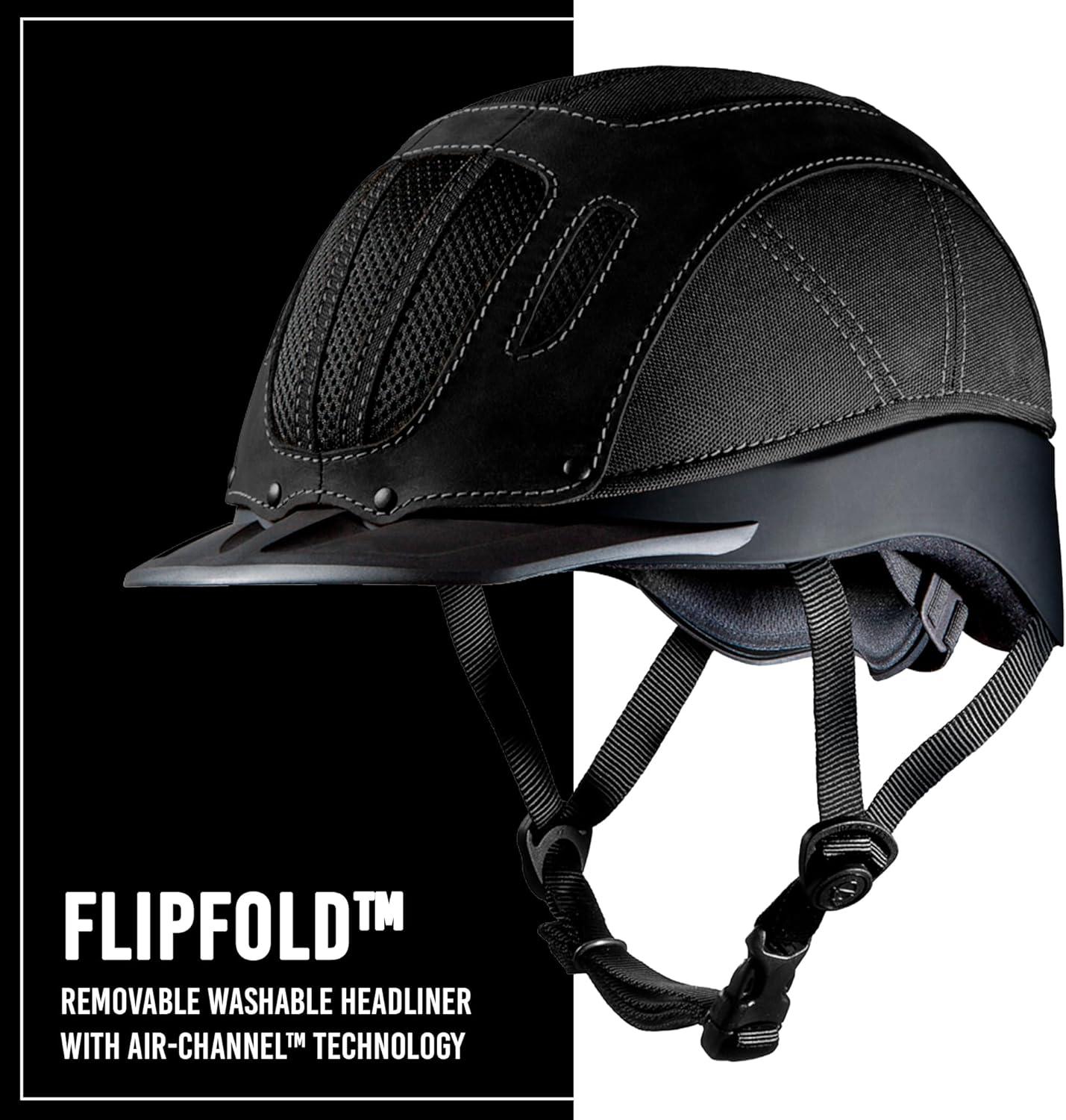 imageTroxel Sierra Rugged Horse Riding Helmet LowProfile SelfAdjustable Design Safety Horseback Riding GearBlack