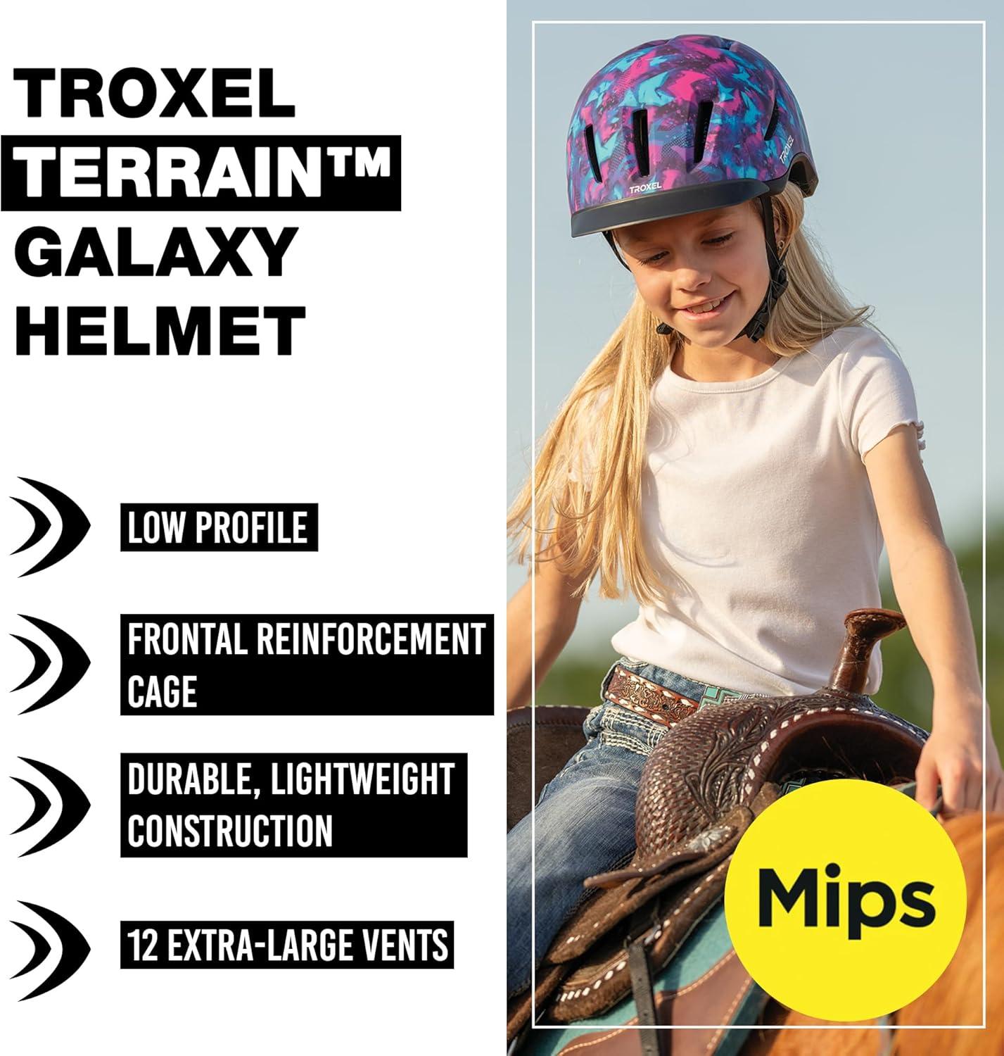 imageTroxel Terrain MIPS Cooling Horse Riding Helmet LowProfile MicroAdjustable Design Horseback Riding GearGalaxy