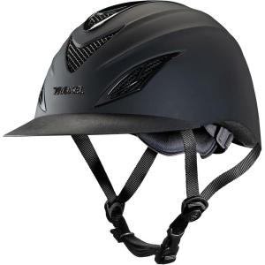Troxel Avalon Bold Horse Riding Helmet, Low-Profile, Self-Adjustable Design, Safety Horseback Riding Gear, Large (7-1/4-7-3/8), Rose Gold(Black)