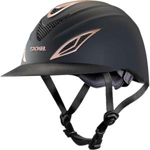 Troxel Avalon Bold Horse Riding Helmet, Low-Profile, Self-Adjustable Design, Safety Horseback Riding Gear, Large (7-1/4-7-3/8), Rose Gold(Rose Gold)