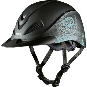 Troxel Rebel Navajo Riding Helmet(Turquoise Rose)